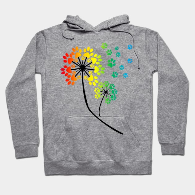 Dog LGBT Dandelion Hoodie by ValentinkapngTee